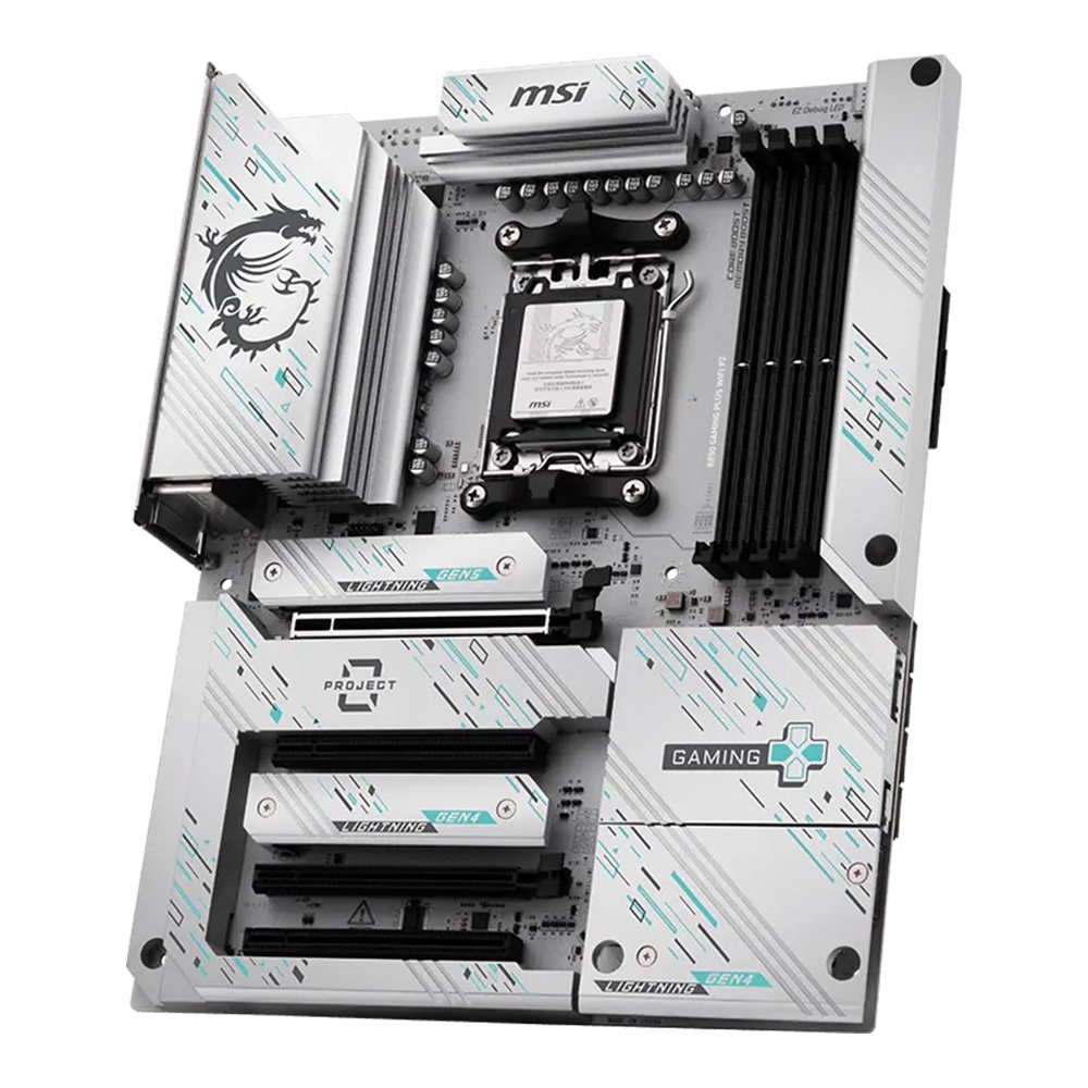 Placa-Mãe MSI B850 GAMING PLUS WIFI PZ, Intel, LGA 1851, ATX, DDR5, Wi-Fi - B850 GAMING PLUS WIFI PZ - view 2