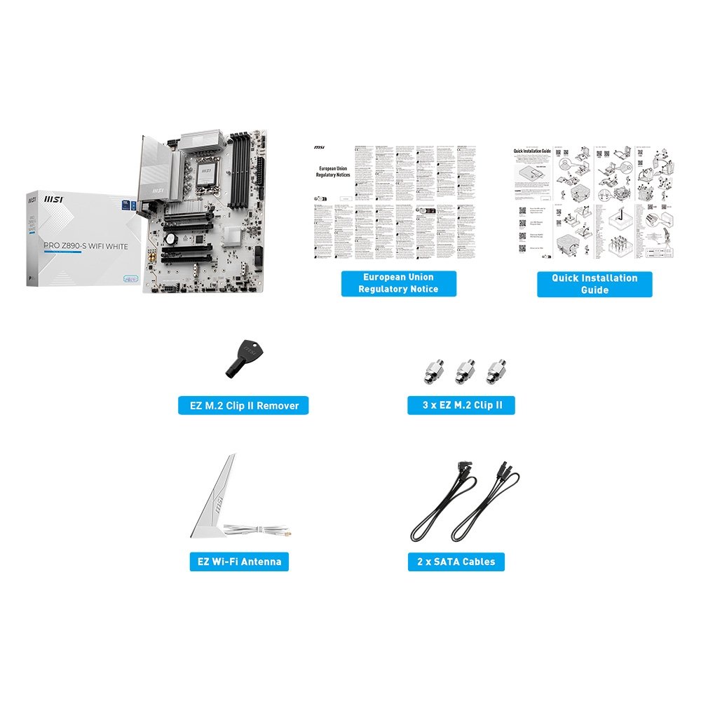 Placa-Mãe MSI PRO Z890-S WIFI, Intel, LGA 1851, ATX, DDR5, Wi-Fi, Branca - Z890SWHITEWIFI - view 7