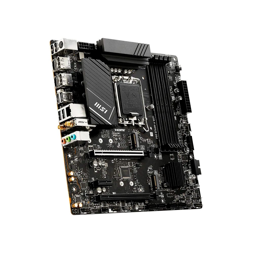 Placa-Mãe MSI PRO B760M-A WIFI, Intel, LGA 1700, Micro-ATX, DDR5, Wi-Fi - PROB760MAWIFI - view 3