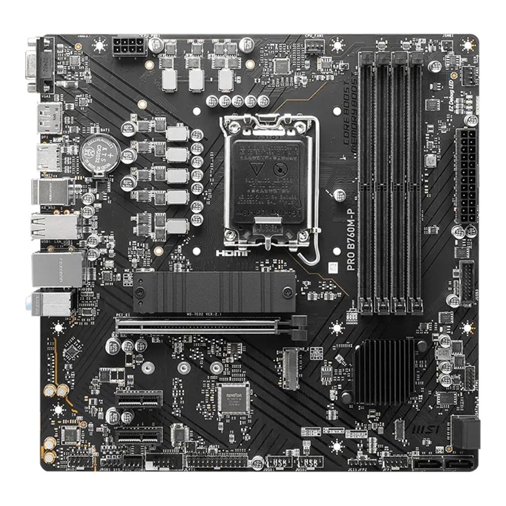 Placa-Mãe MSI PRO B760M-P, Intel, LGA 1700, Micro-ATX, DDR5 - PROB760P 5