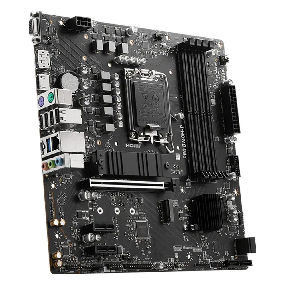Placa-Mãe MSI PRO B760M-P, Intel, LGA 1700, Micro-ATX, DDR5 - PROB760P - view 3