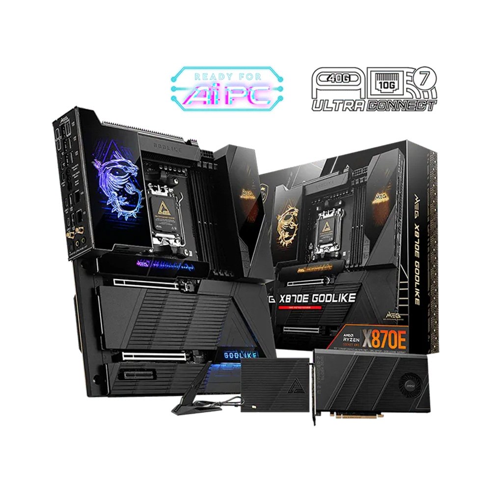 Placa-Mãe MSI MEG X870E GODLIKE, AMD, AM5, E-ATX, DDR5, Wi-Fi - X87EGODLIKE