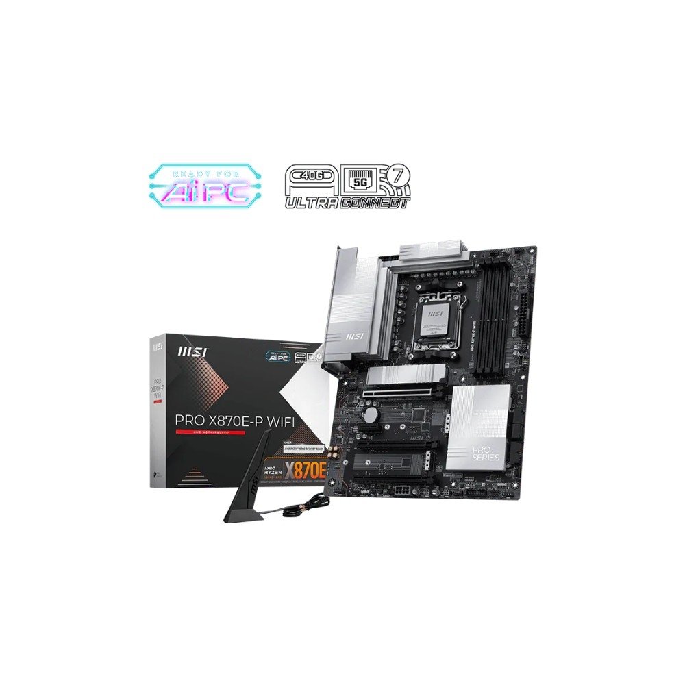Placa-Mãe MSI PRO X870E-P WIFI, AMD, AM5, ATX, DDR5, Wi-Fi - X870EPWIFI - view 5