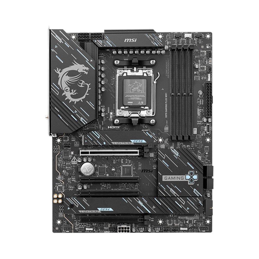 Imagem 2 de 5 do produto Placa-Mãe MSI X870 GAMING PLUS WIFI, AMD, AM5, ATX, DDR5, Wi-Fi - X870GAMINGPLUSWIFI