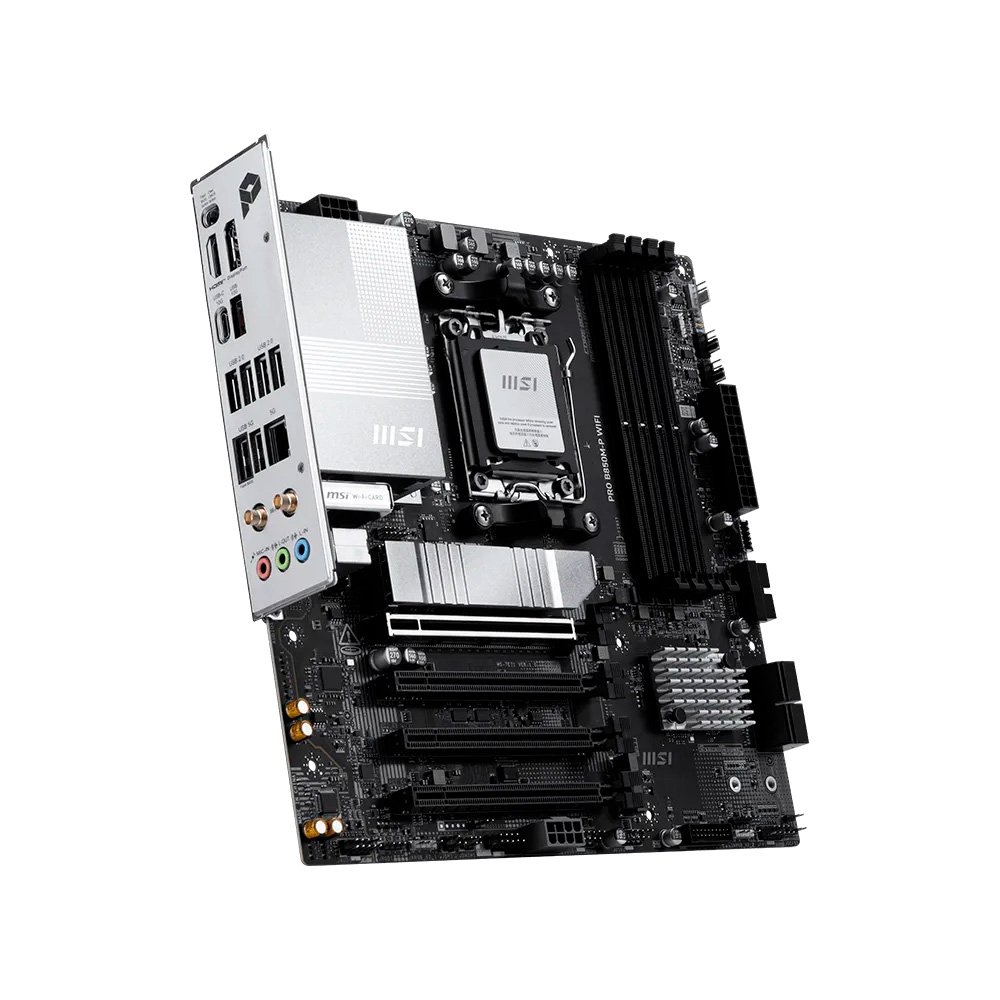 Placa-Mãe MSI PRO B850M-P WIFI, AMD, AM5, Micro-ATX, DDR5, Wi-Fi - PROB850MPWIFI - view 3