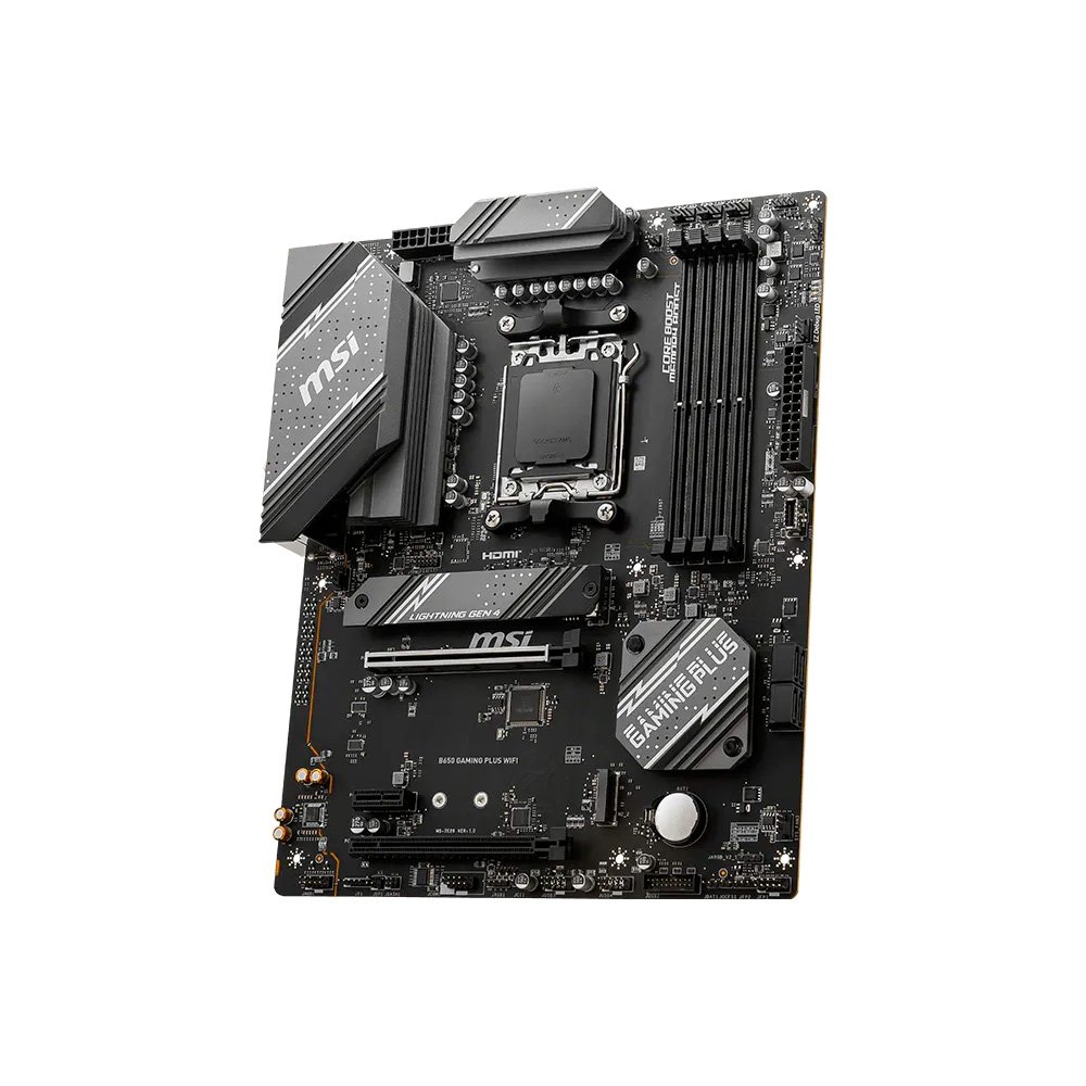 Imagem 2 de 5 do produto Placa-Mãe MSI B650 GAMING PLUS WIFI, AMD, AM5, ATX, DDR5, Wi-Fi - B650GPWIFI