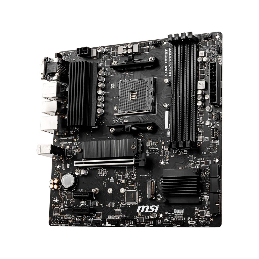 Placa-Mãe MSI B550M PRO-VDH, AMD, AM4, Micro-ATX, DDR4 - B550MPVDH - view 2