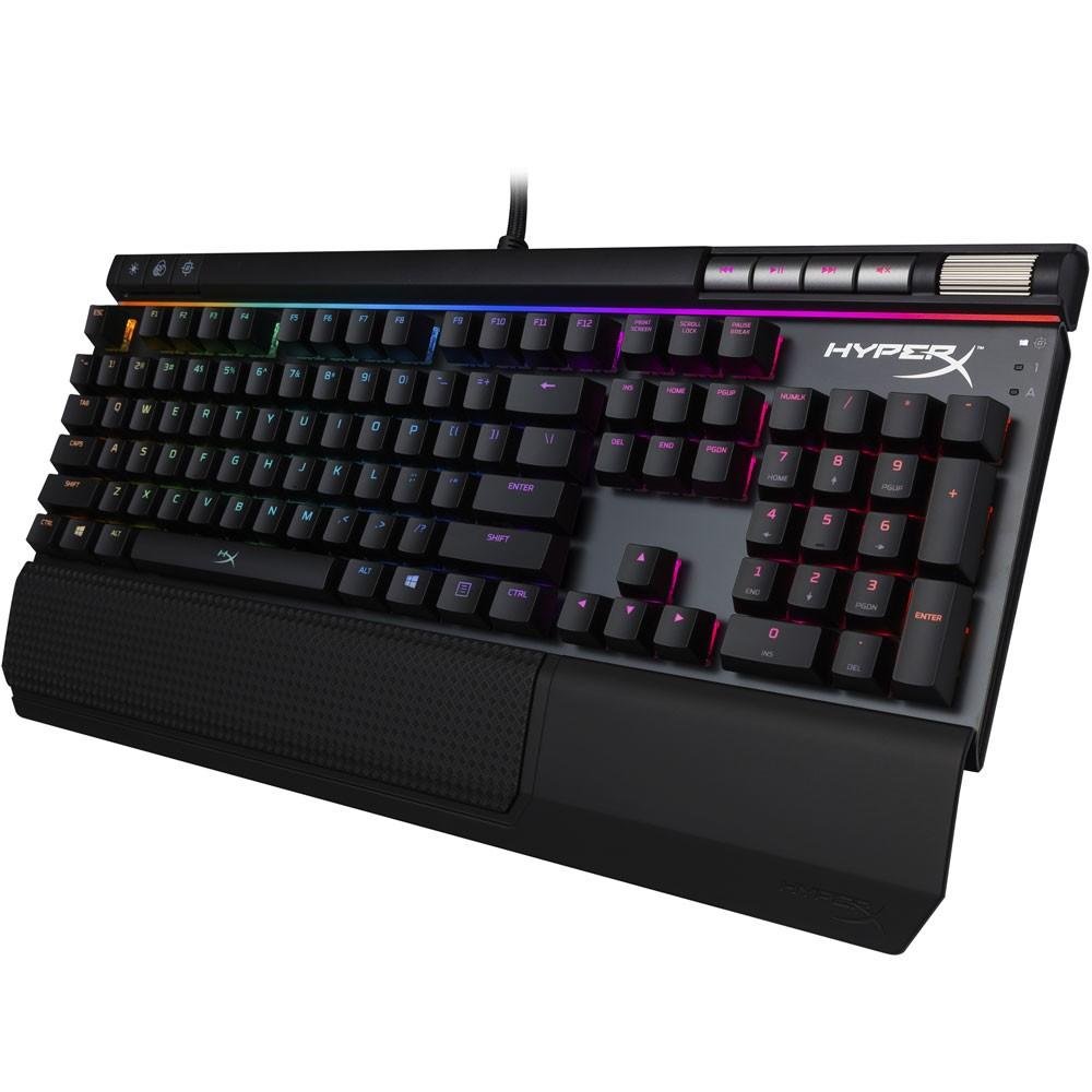 Teclado Mecânico Gamer HyperX Alloy Elite RGB, Switch Cherry MX Blue, US - HX-KB2BL2-US/R2 Teclado Mecânico Gamer HyperX Alloy Elite RGB, Switch Cherry MX Blue, US - HX-KB2BL2-US/R2