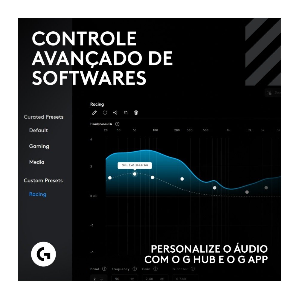 Imagem 11 de 13 do produto Headset Gamer Sem Fio Logitech G Astro A50 X McLaren Edition + Base Station, Bluetooth e HDMI 2.1 Passthru, para Xbox e PS - 939-002237