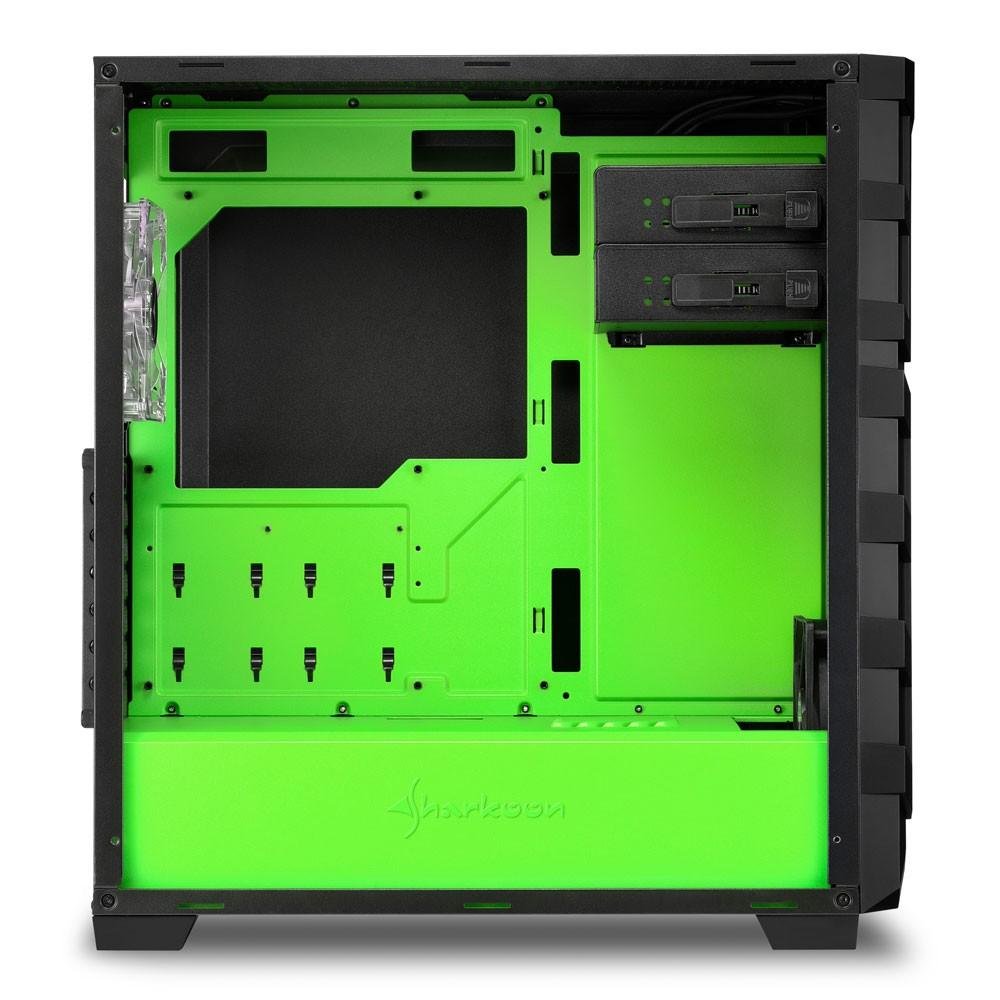 Imagem 4 de 6 do produto Gabinete Sharkoon SKILLER SGC1 Window - Green