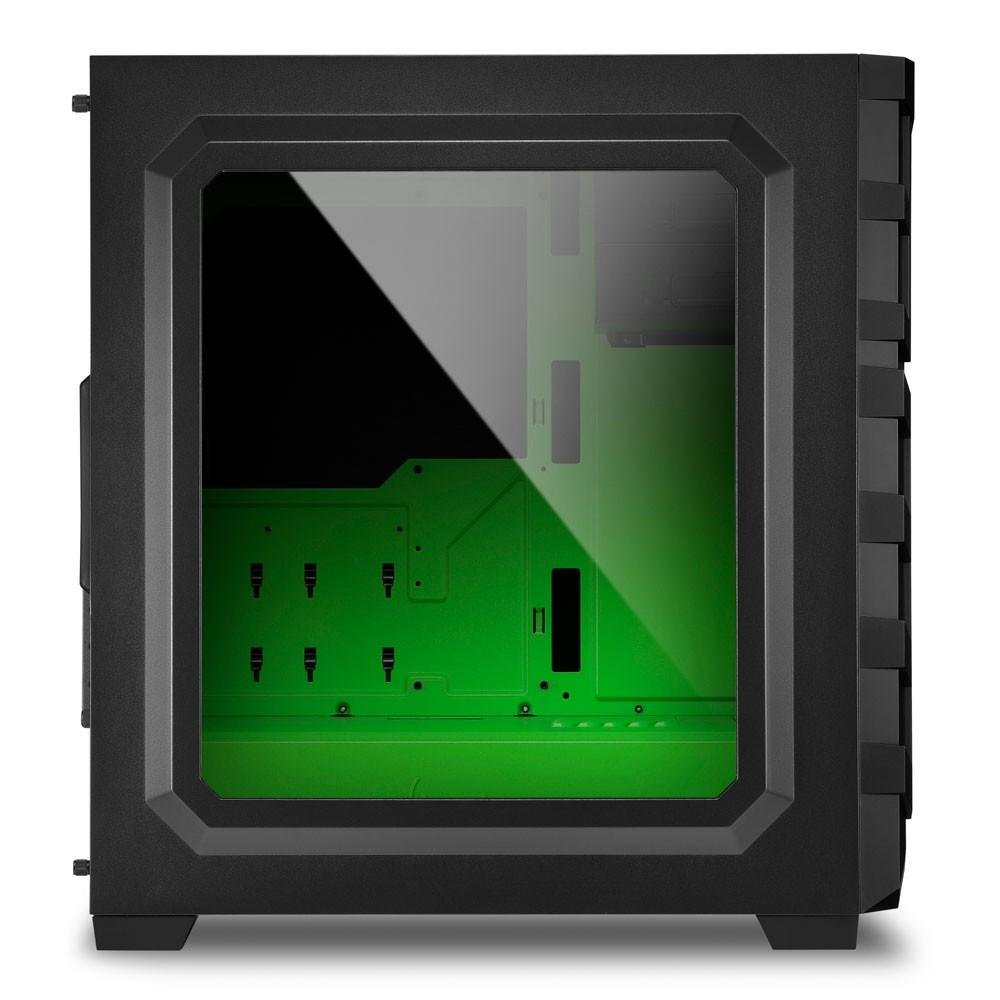 Imagem 5 de 6 do produto Gabinete Sharkoon SKILLER SGC1 Window - Green