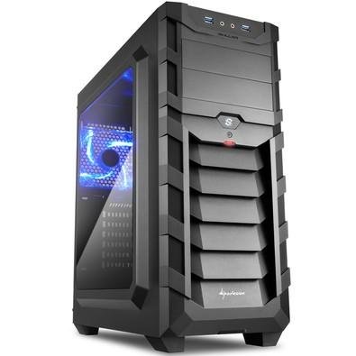 Gabinete Sharkoon SKILLER SGC1 Window - Blue
