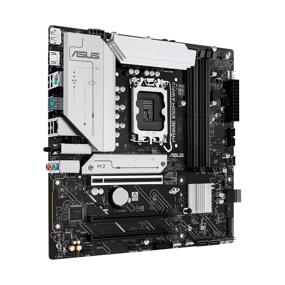 Imagem 4 de 10 do produto Placa-Mãe ASUS PRIME B760M-A II, Intel LGA 1700, mATX, DDR5, Preto - 90MB1NG0-M0EAY0