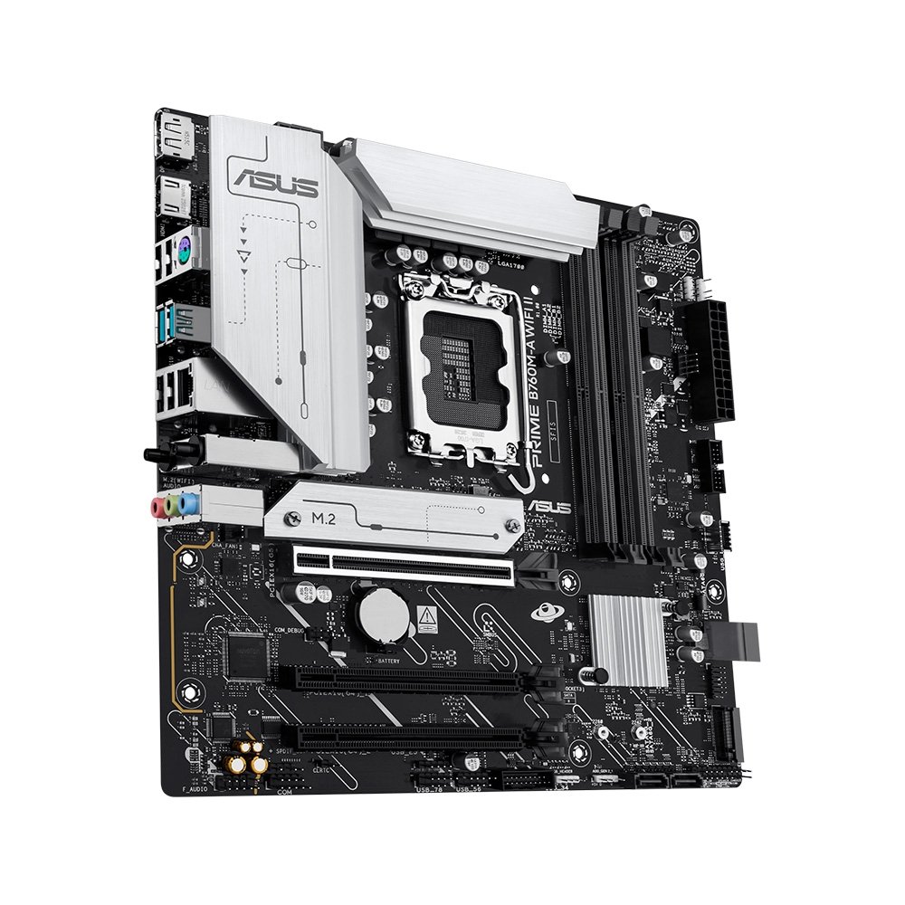 Imagem 5 de 10 do produto Placa-Mãe ASUS PRIME B760M-A II, Intel LGA 1700, mATX, DDR5, Preto - 90MB1NG0-M0EAY0