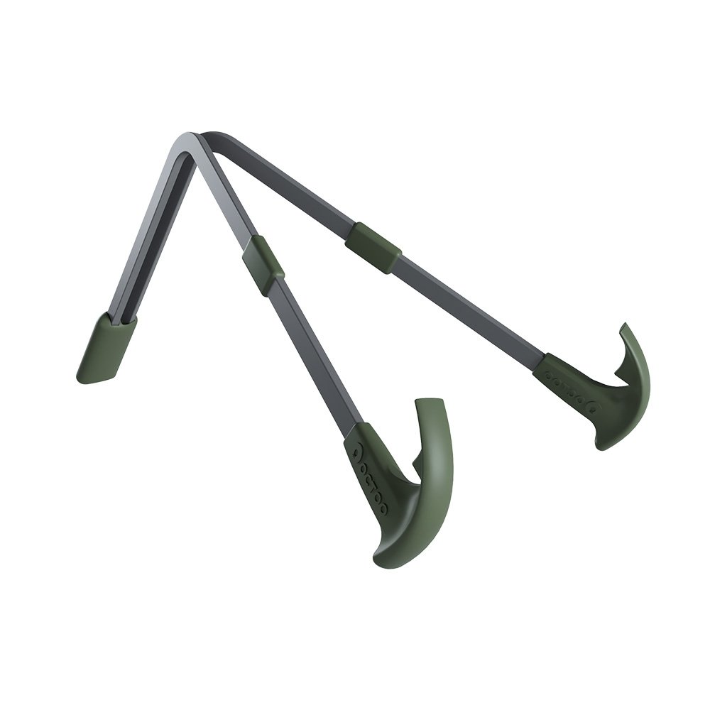 Imagem 2 de 5 do produto Suporte para Notebook e Tablet Octoo LiteStand Note, Titanium e Verde - 9566