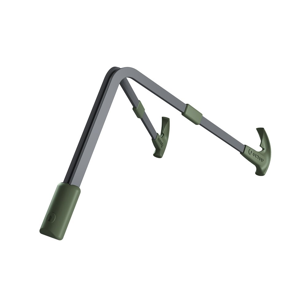 Imagem 3 de 5 do produto Suporte para Notebook e Tablet Octoo LiteStand Note, Titanium e Verde - 9566