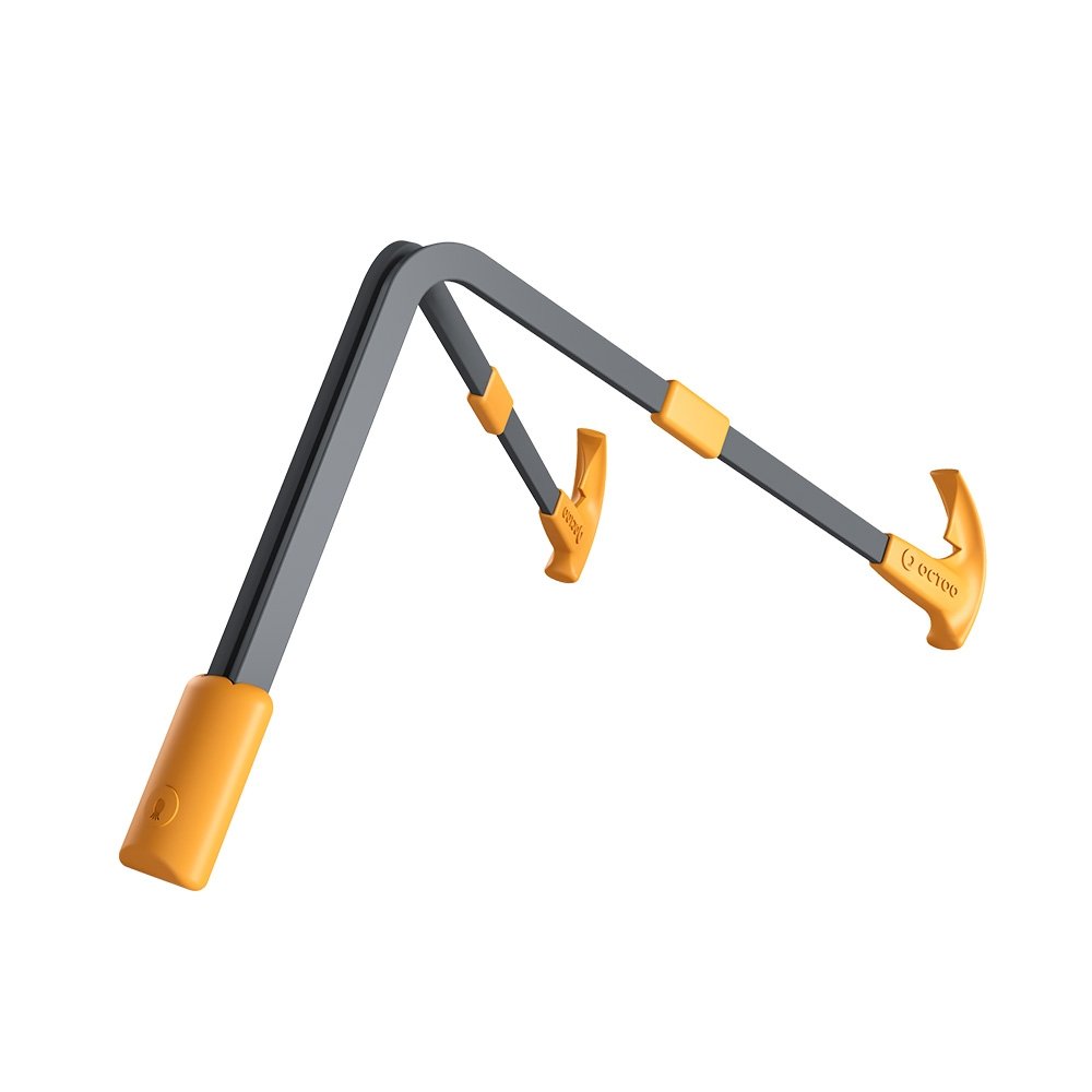 Imagem 3 de 5 do produto Suporte para Notebook e Tablet Octoo LiteStand Note, Titanium e Caramelo - 9569