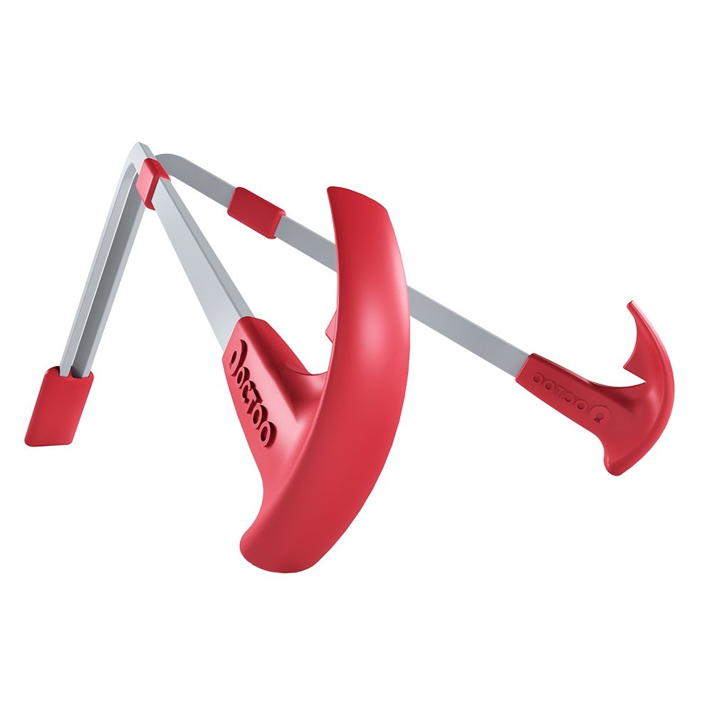 Imagem 2 de 6 do produto Suporte para Notebook e Tablet Octoo LiteStand Note, Ice Silver e Vermelho - 9567