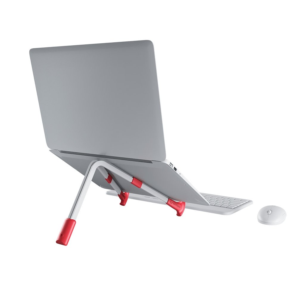 Imagem 4 de 6 do produto Suporte para Notebook e Tablet Octoo LiteStand Note, Ice Silver e Vermelho - 9567