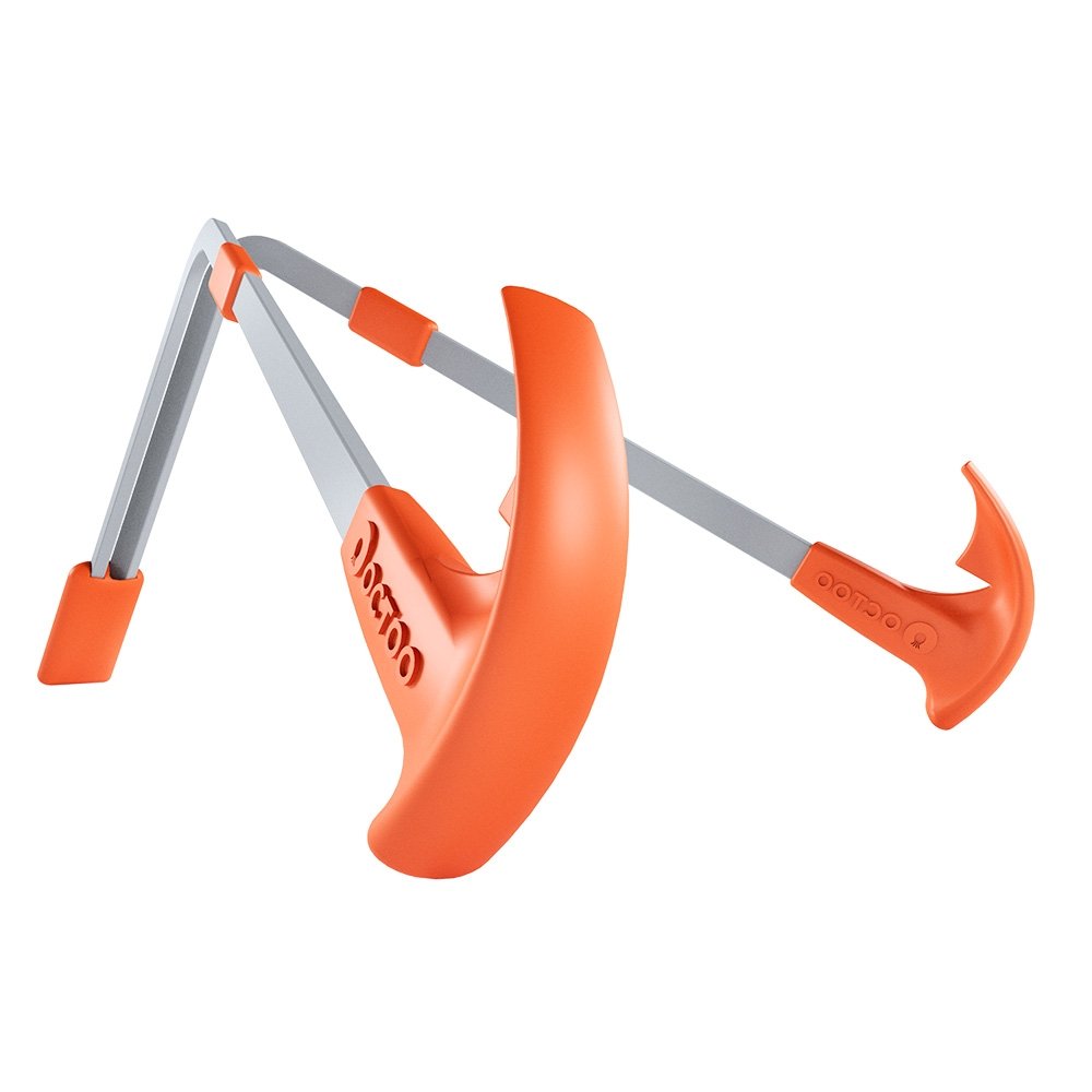Imagem 3 de 5 do produto Suporte para Notebook e Tablet Octoo LiteStand Note, Ice Silver e Laranja - 9568