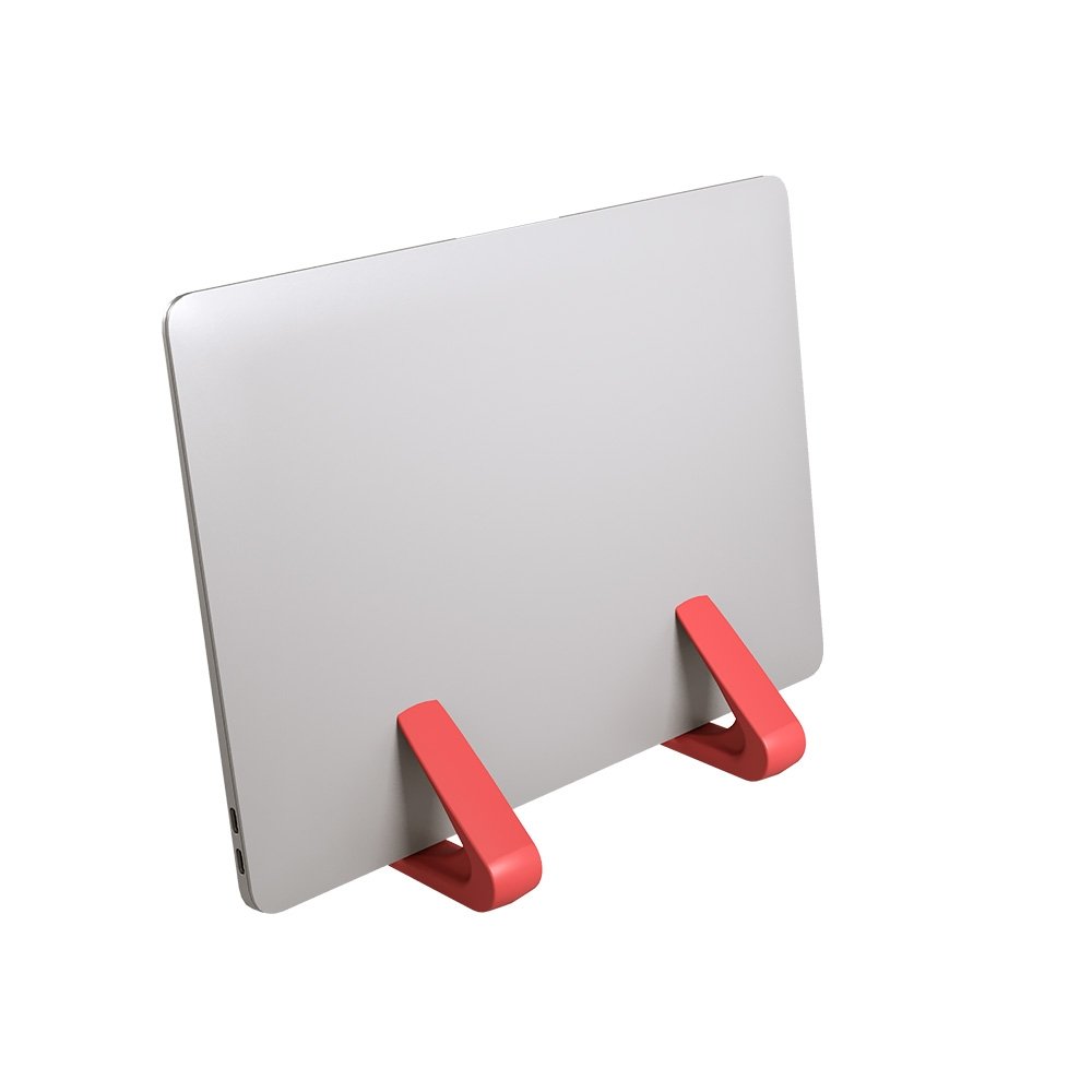 Imagem 4 de 4 do produto Suporte vertical para Notebook e Tablet Octoo LiteStand Vertical, Ice Silver e Laranja - 9573