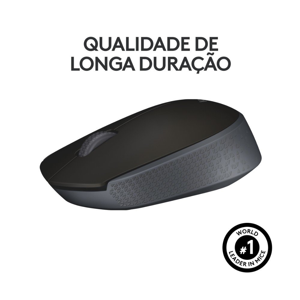 Mouse sem fio Logitech M170 com Design Ambidestro Compacto, Conexão USB e Pilha Inclusa, Preto - 910-004940 - view 5