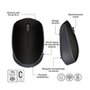 Mouse sem fio Logitech M170 com Design Ambidestro Compacto, Conexão USB e Pilha Inclusa, Preto - 910-004940