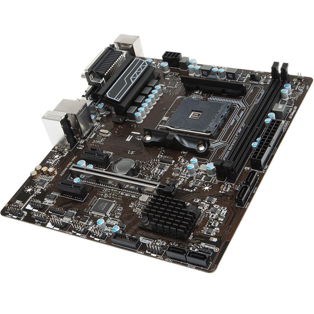 Placa-Mãe MSI A320M PRO-VHL, AMD AM4, mATX, DDR4 Placa-Mãe MSI A320M PRO-VHL, AMD AM4, mATX, DDR4