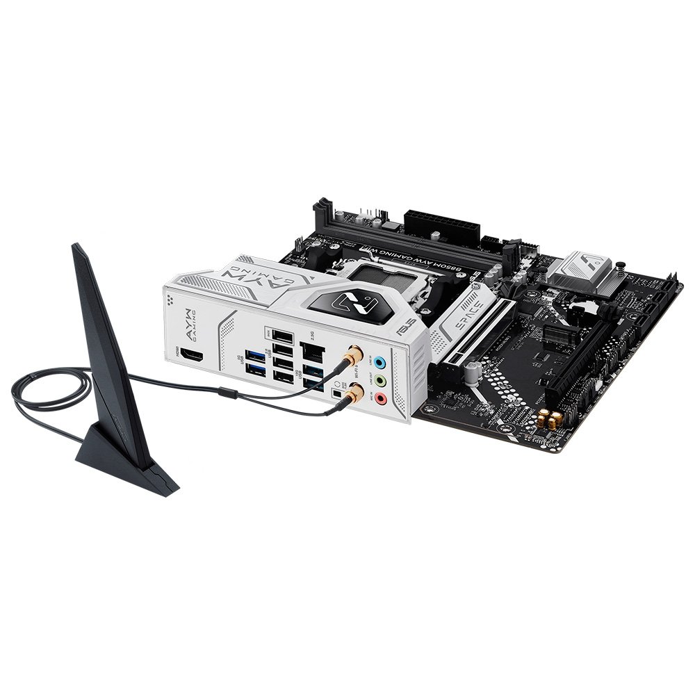 Placa-Mãe ASUS B850M AYW GAMING WIFI, AMD AM5, mATX, DDR5, Wi-Fi 6, Preto - 90MB1LW0-M0EAY0 - view 7