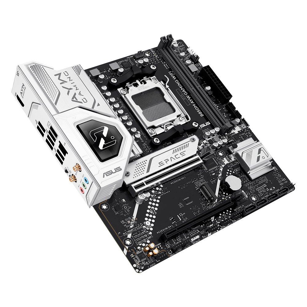 Placa-Mãe ASUS B850M AYW GAMING WIFI, AMD AM5, mATX, DDR5, Wi-Fi 6, Preto - 90MB1LW0-M0EAY0 - view 4