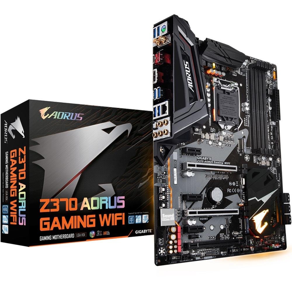 Placa-Mãe GIGABYTE p/ Intel LGA 1151 ATX Z370 AORUS GAMING WIFI DDR4 Placa-Mãe GIGABYTE p/ Intel LGA 1151 ATX Z370 AORUS GAMING WIFI DDR4