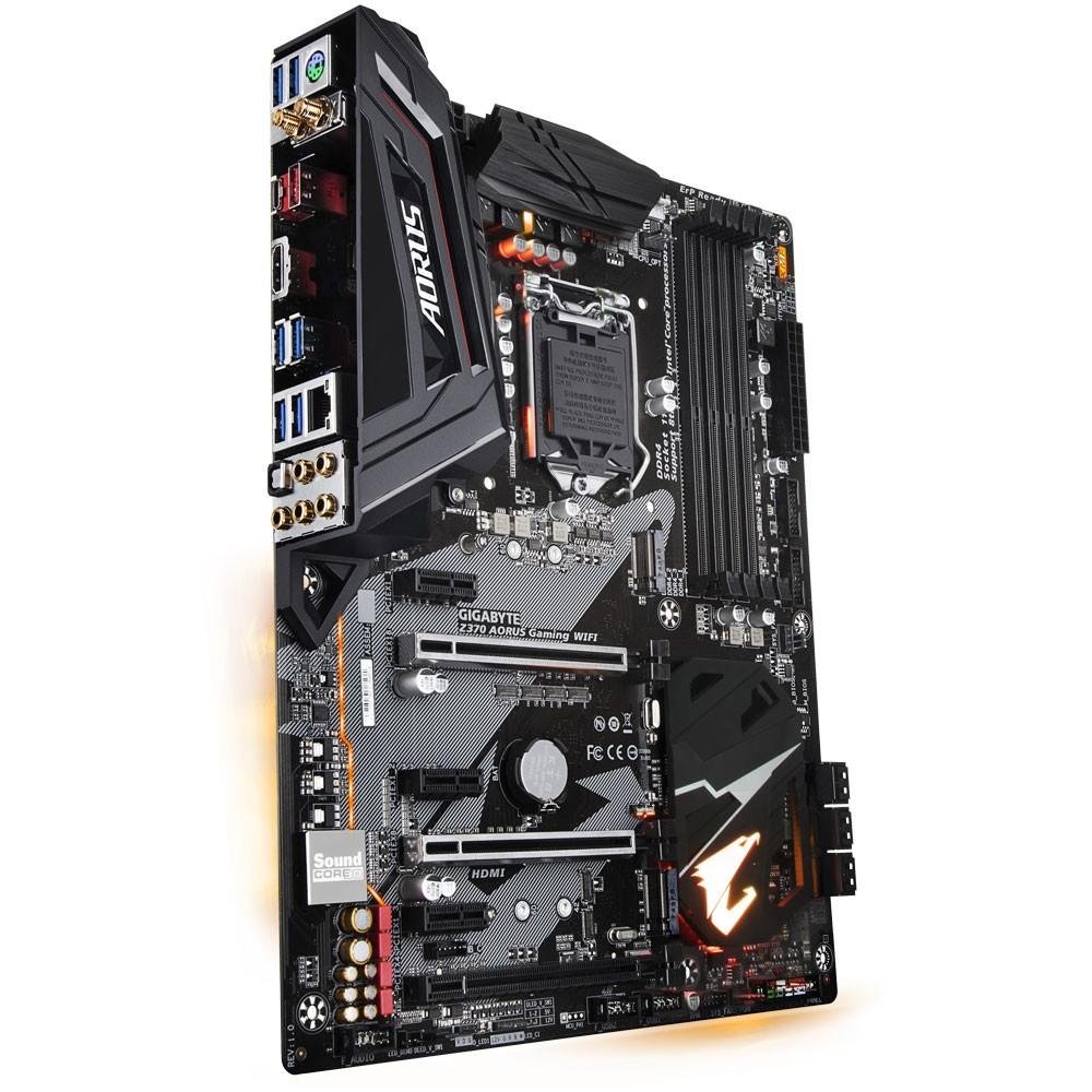 Placa-Mãe GIGABYTE p/ Intel LGA 1151 ATX Z370 AORUS GAMING WIFI DDR4 Placa-Mãe GIGABYTE p/ Intel LGA 1151 ATX Z370 AORUS GAMING WIFI DDR4