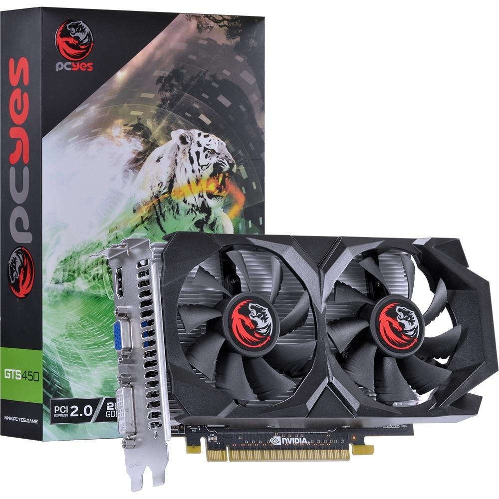 Placa de Vídeo PCYes NVIDIA GeForce GT S450 2GB, GDDR5 - PPV450GS12802G5 Placa de Vídeo PCYes NVIDIA GeForce GT S450 2GB, GDDR5 - PPV450GS12802G5