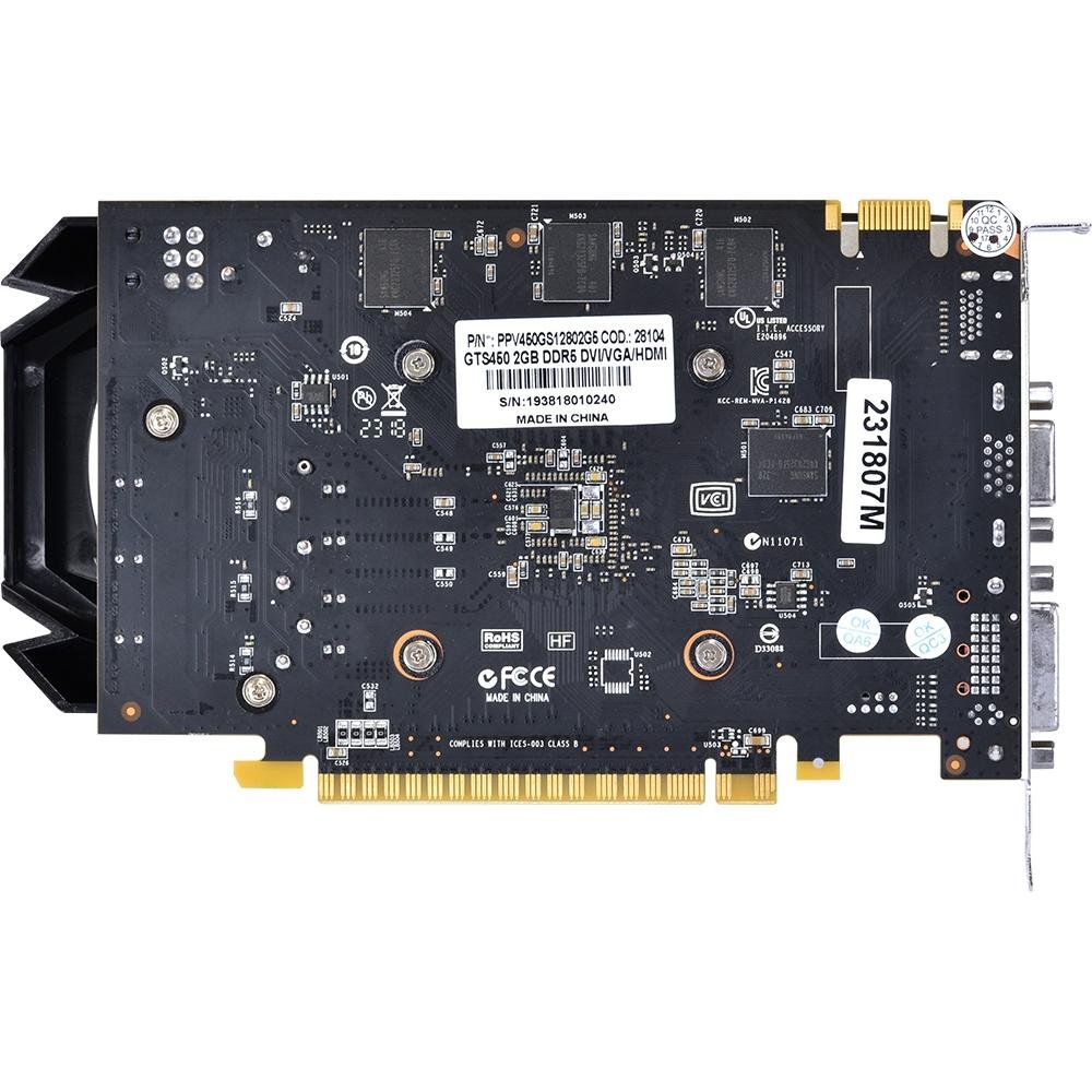Placa de Vídeo PCYes NVIDIA GeForce GT S450 2GB, GDDR5 - PPV450GS12802G5 Placa de Vídeo PCYes NVIDIA GeForce GT S450 2GB, GDDR5 - PPV450GS12802G5
