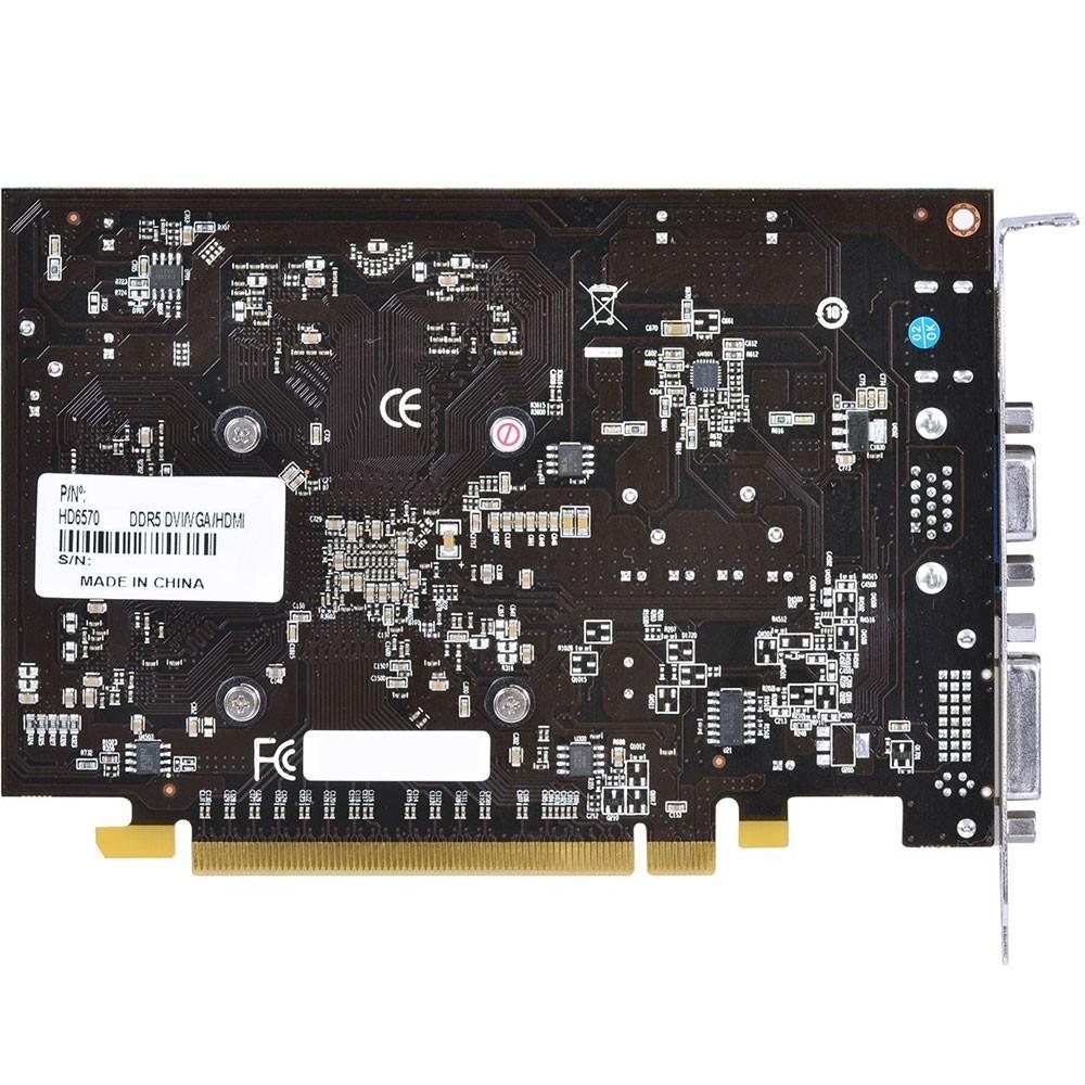 Imagem 5 de 6 do produto Placa de Vídeo VGA PCYes AMD Radeon HD 6570 4GB DDR5 128Bits - PPV657012804D5
