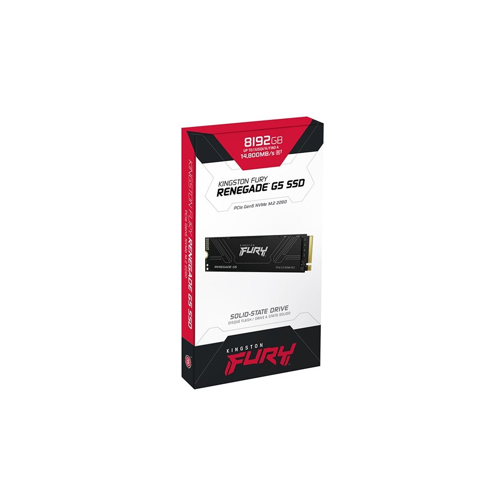 SSD Kingston FURY Renegade, 8192GB, G5, PCIe, M.2 NVMe, Leitura 14.800MBs e Gravação 14.000MBs, Compatível com PS5 - SFYR2D/8T1 - view 4