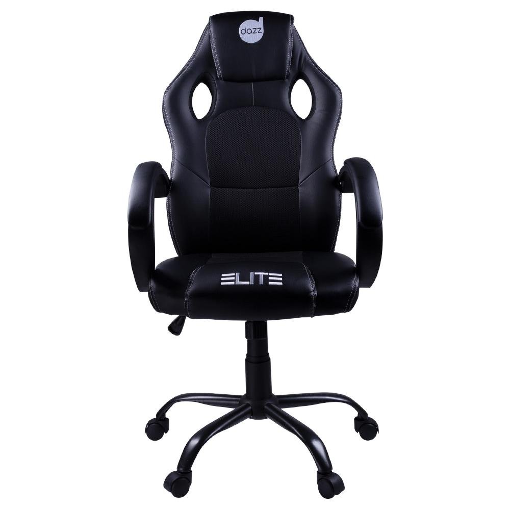 Cadeira Gamer Dazz Elite, 100 Kg, Mecanismo de Ajuste Butterfly, Black - 624761 Cadeira Gamer Dazz Elite, 100 Kg, Mecanismo de Ajuste Butterfly, Black - 624761