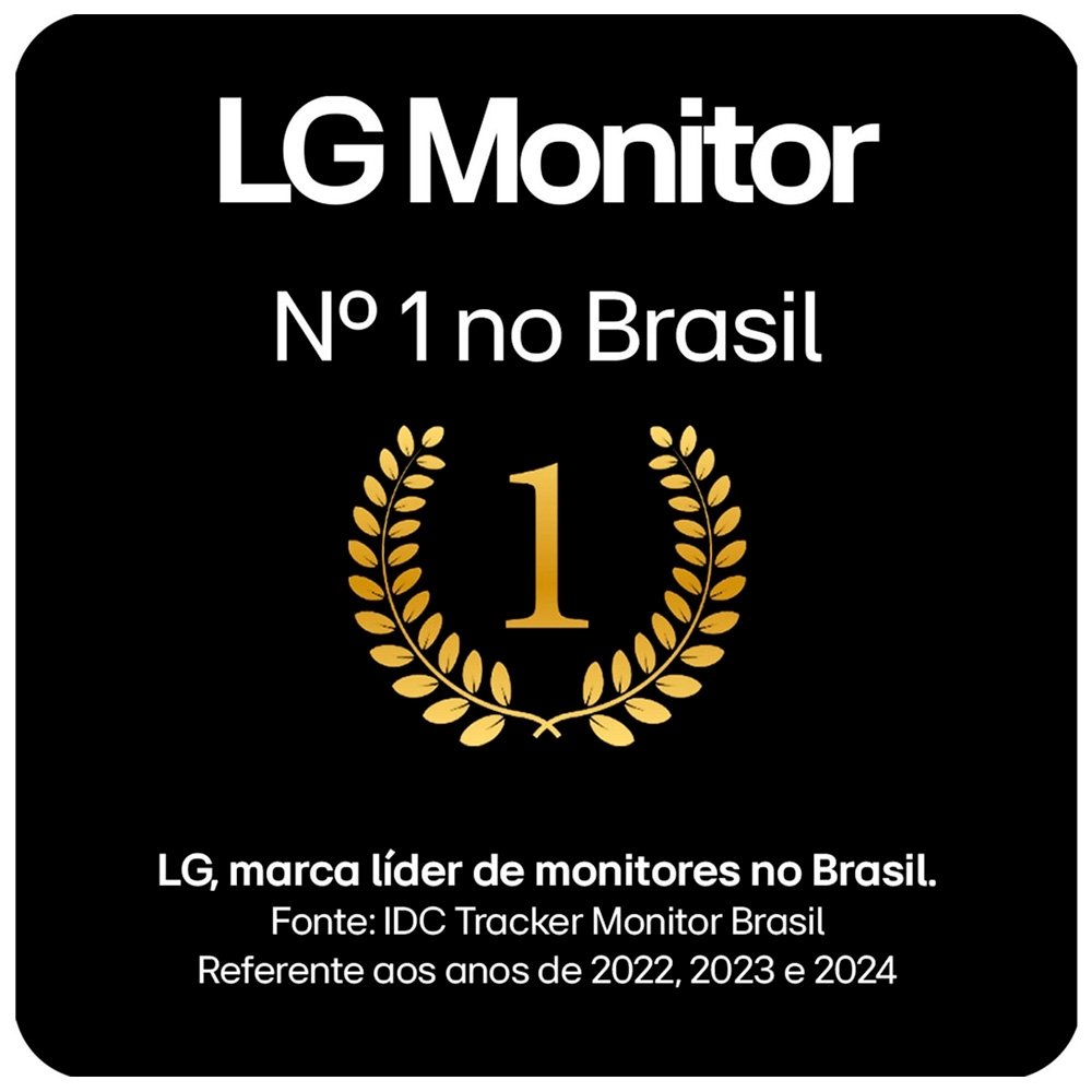 Imagem 2 de 12 do produto Monitor Gamer Curvo LG UltraGear 34, QHD, UltraWide, 160Hz, 1ms, FreeSync Premium, HDR10, Altura Ajustável, Som Integrado - 34G600A-B