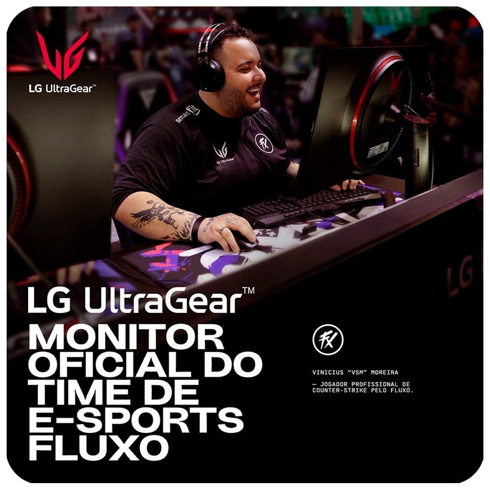 Imagem 3 de 12 do produto Monitor Gamer Curvo LG UltraGear 34, QHD, UltraWide, 160Hz, 1ms, FreeSync Premium, HDR10, Altura Ajustável, Som Integrado - 34G600A-B