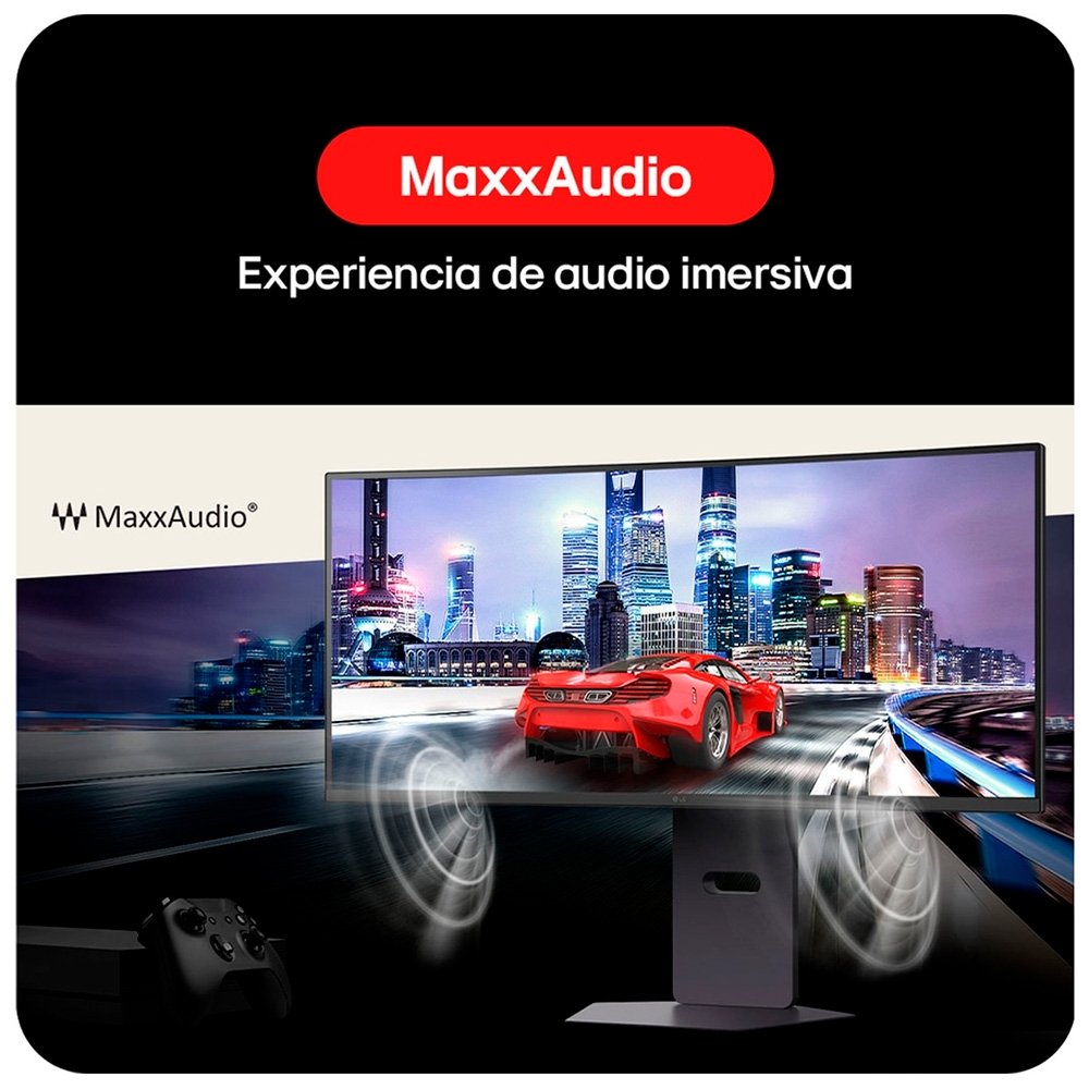 Imagem 9 de 12 do produto Monitor Gamer Curvo LG UltraGear 34, QHD, UltraWide, 160Hz, 1ms, FreeSync Premium, HDR10, Altura Ajustável, Som Integrado - 34G600A-B