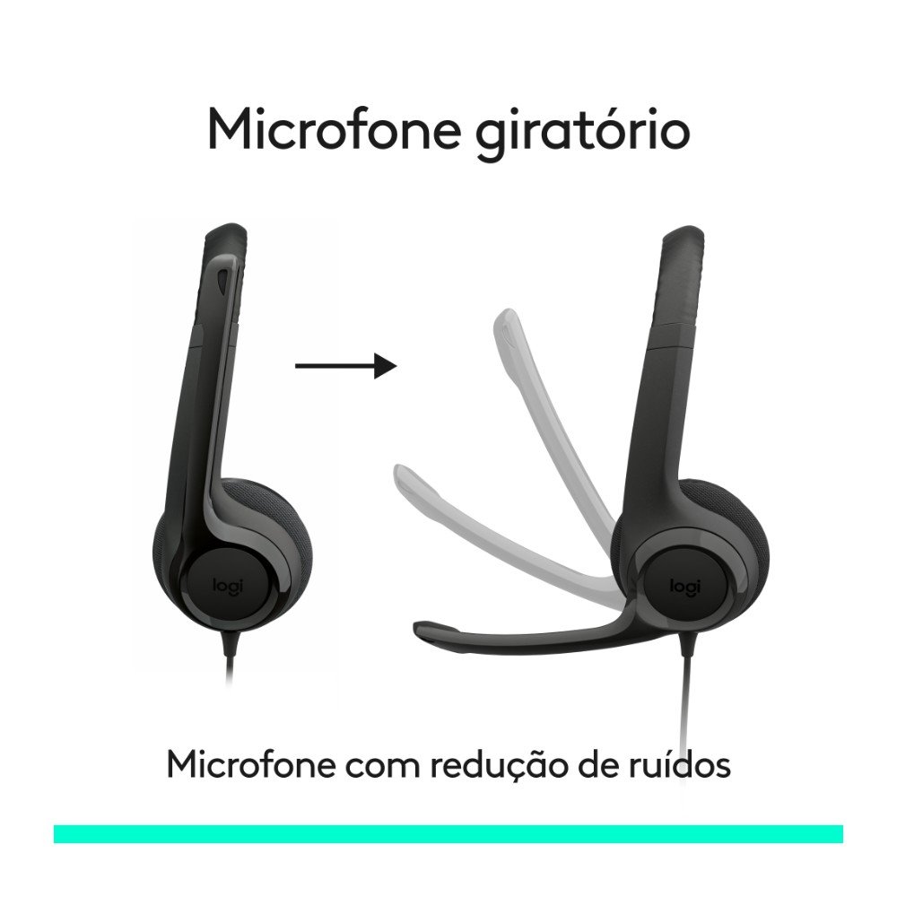 Headset ( Balão.info) H390, Controles de Áudio Integrado, Microfone com Redução de Ruído, USB-C, Preto - 981-( Balão.info - foto 4