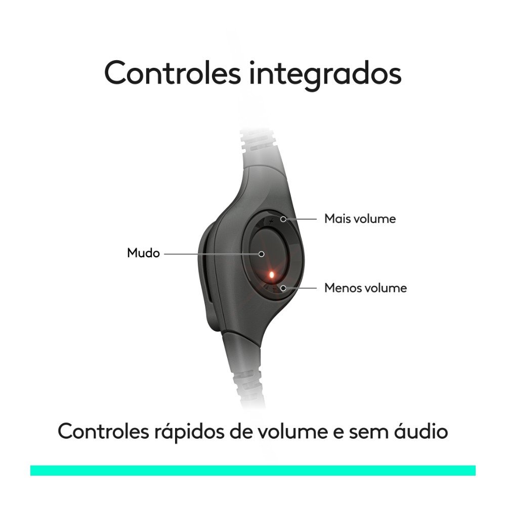 Headset ( Balão.info) H390, Controles de Áudio Integrado, Microfone com Redução de Ruído, USB-C, Preto - 981-( Balão.info - foto 5