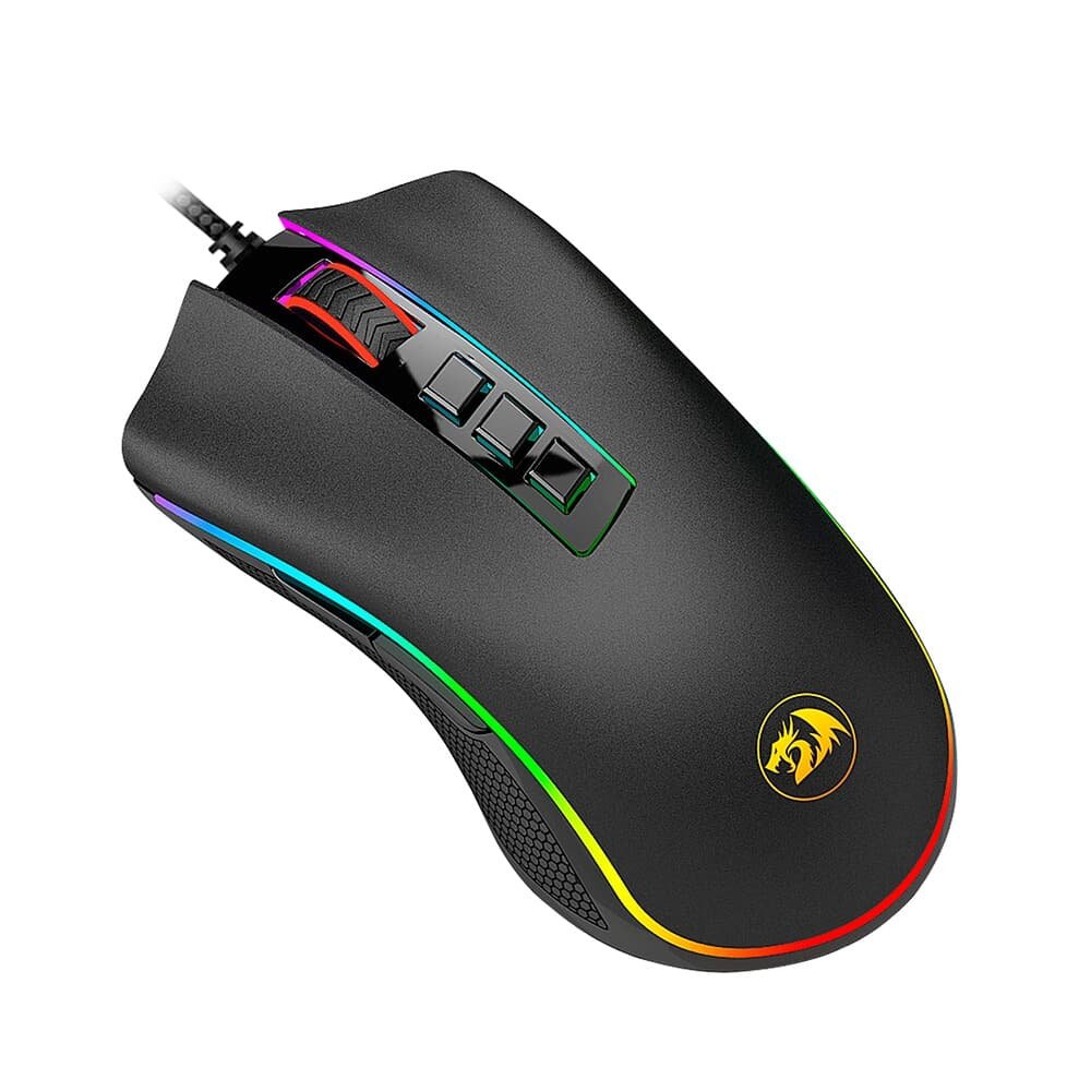 Mouse Gamer Redragon Cobra, Chroma RGB, 12400 DPI, 8 Botões, Preto - M711 Mouse Gamer Redragon Cobra, Chroma RGB, 12400 DPI, 8 Botões, Preto - M711