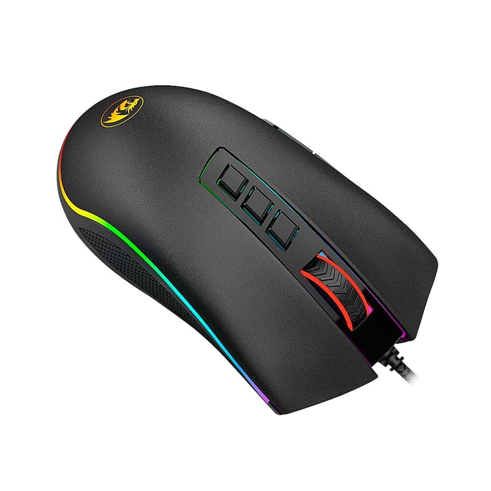 Mouse Gamer Redragon Cobra, Chroma RGB, 12400 DPI, 8 Botões, Preto - M711 Mouse Gamer Redragon Cobra, Chroma RGB, 12400 DPI, 8 Botões, Preto - M711