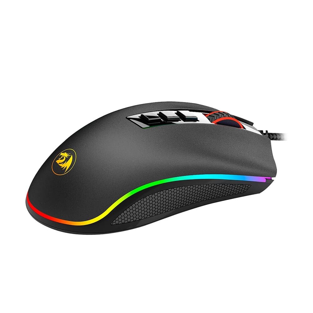 Mouse Gamer Redragon Cobra, Chroma RGB, 12400 DPI, 8 Botões, Preto - M711 Mouse Gamer Redragon Cobra, Chroma RGB, 12400 DPI, 8 Botões, Preto - M711