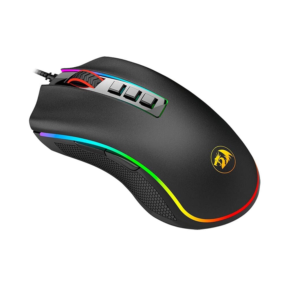 Mouse Gamer Redragon Cobra, Chroma RGB, 12400 DPI, 8 Botões, Preto - M711 Mouse Gamer Redragon Cobra, Chroma RGB, 12400 DPI, 8 Botões, Preto - M711