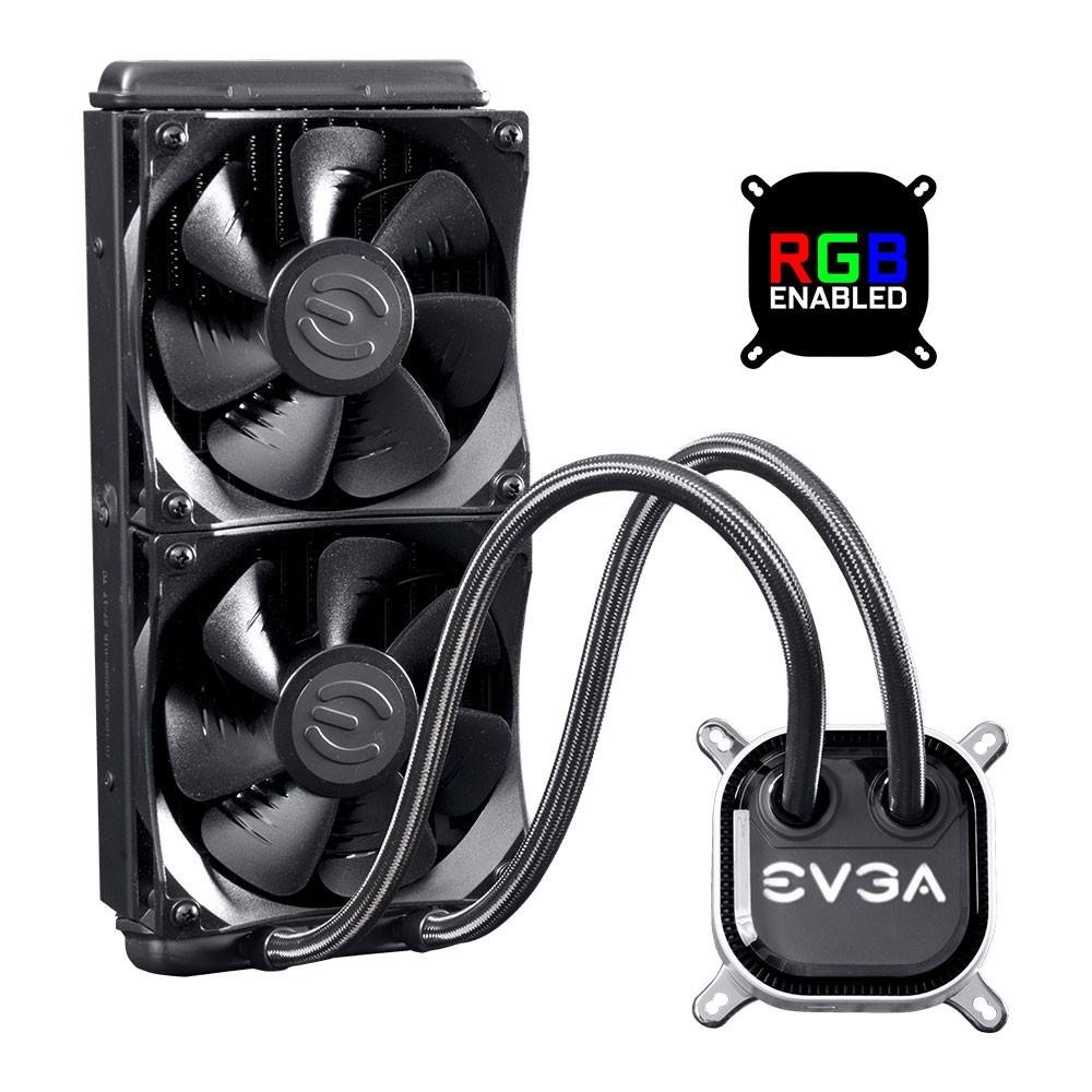 Water Cooler EVGA CLC, 240mm (2x 120mm), Closed Loop CPU Cooler