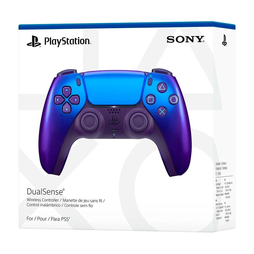 Controle Sony DualSense PS5, Sem Fio, Chroma Indigo - view 4