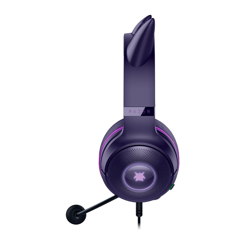 Imagem 3 de 9 do produto Headset Gamer Razer Kraken Kitty V2, Chroma RGB, Conexão USB, Gengar Edition - RZ04-04730300-R3M1