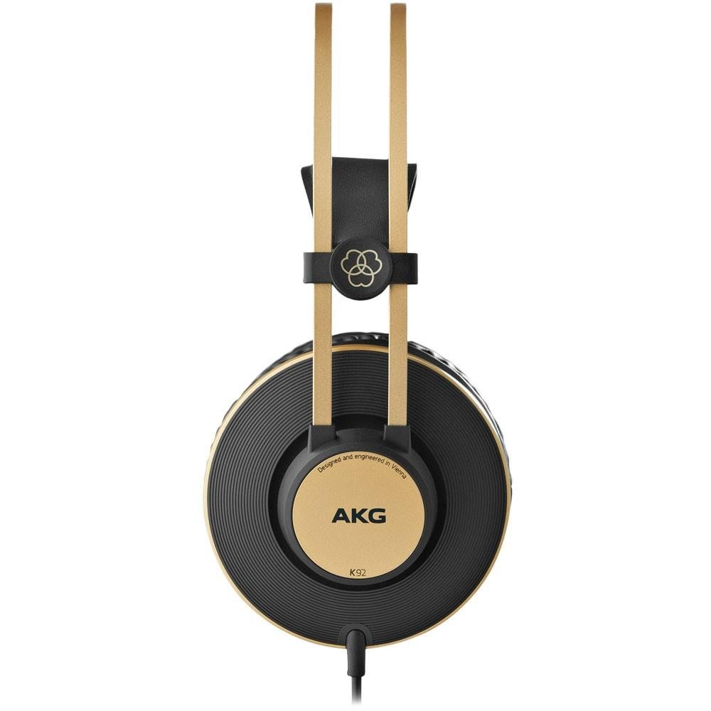 Fone de Ouvido AKG K92, Profissional, Preto e Dourado - 64726